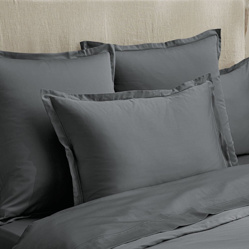 Drap plat satin basalte 270x310 cm — vue 4