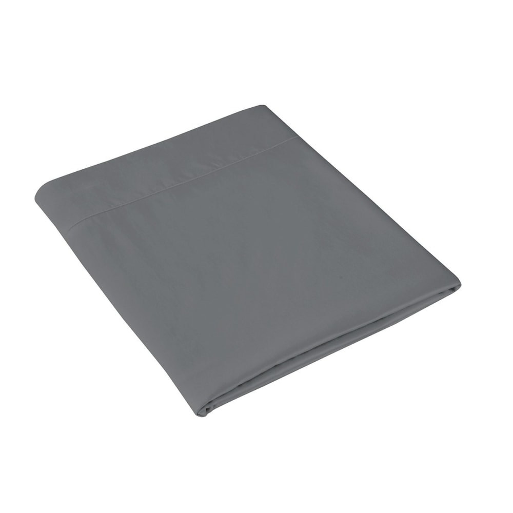 Drap plat satin basalte 240x310 cm — vue 3