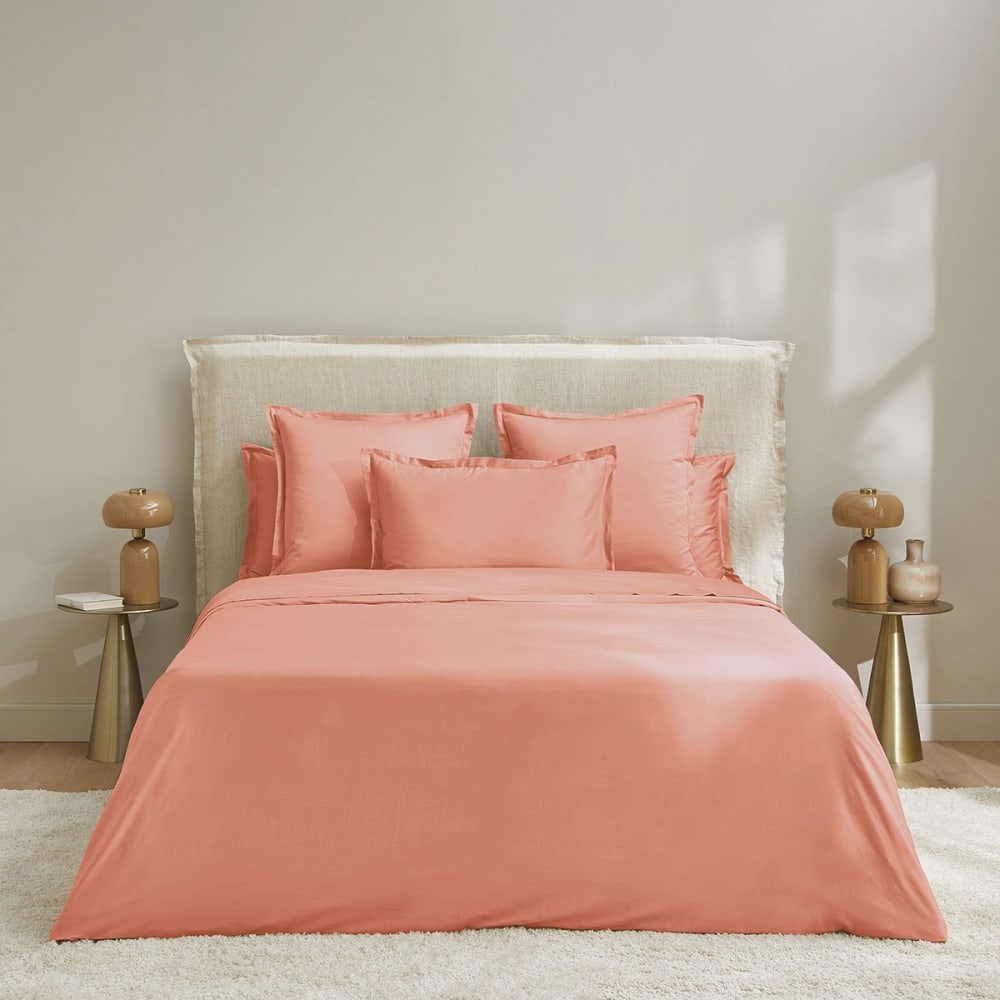 Housse de couette satin cuivre 240x220 cm