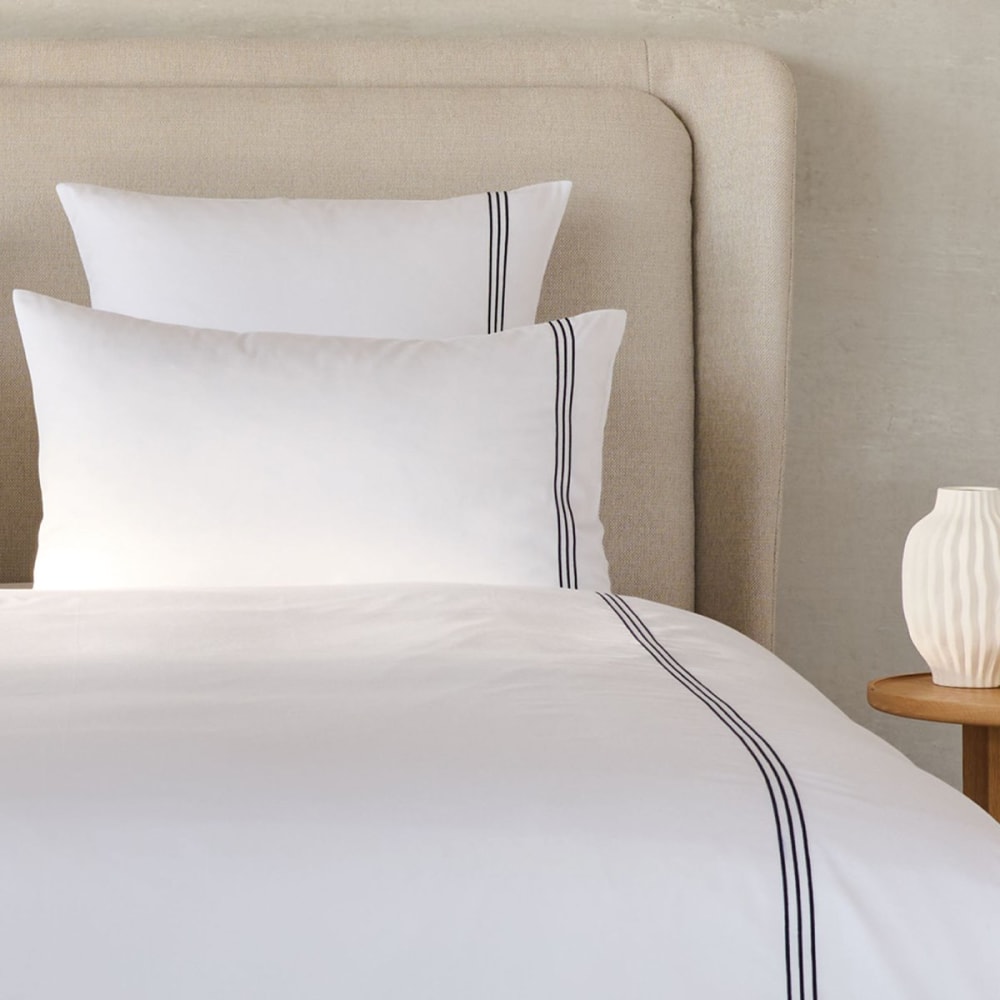 Housse de couette satin blanc 260x240 cm — vue 3