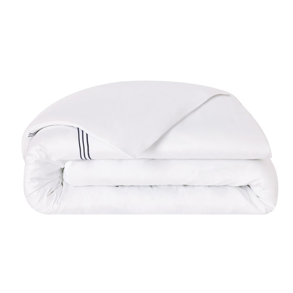 Housse de couette satin blanc 260x240 cm — vue 4