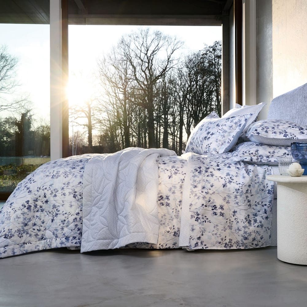 Housse de couette satin bleu foncé 200x200 cm — vue 3