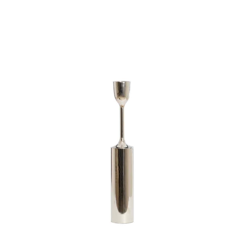 Bougeoir argent brillant