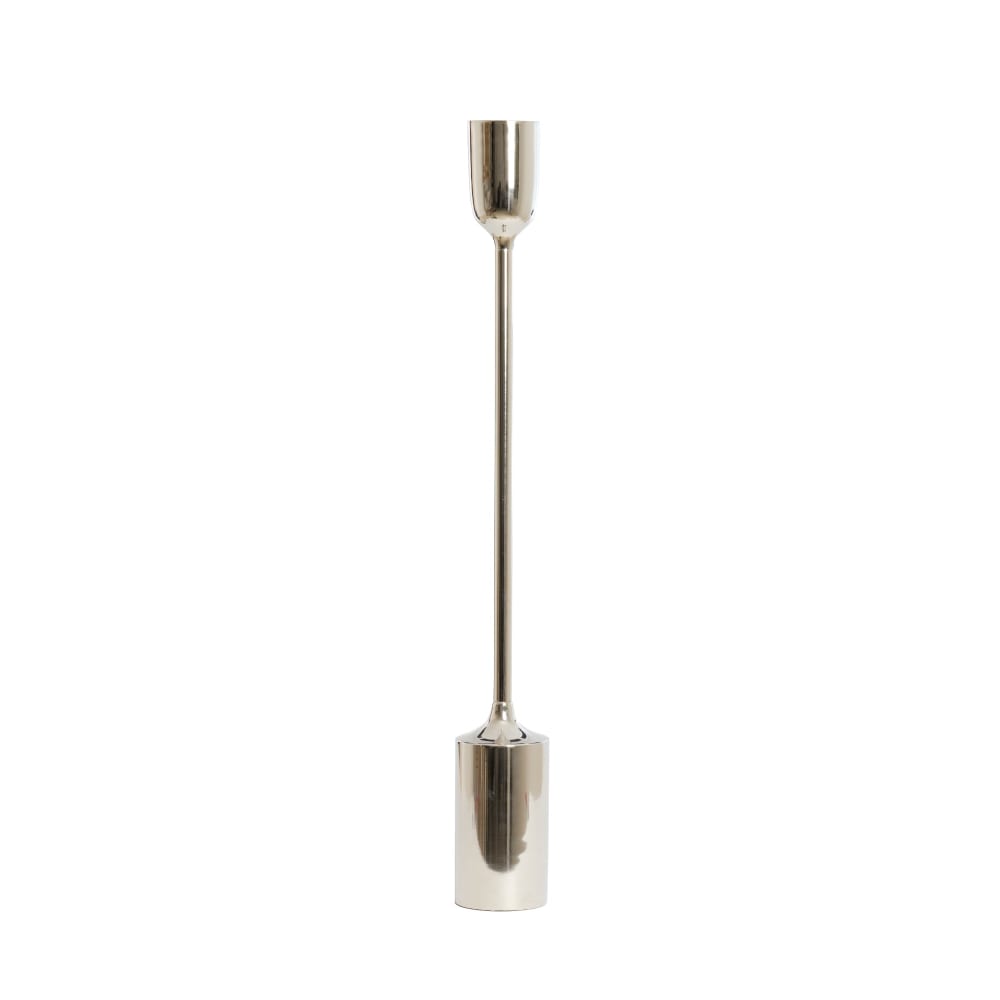 bougeoir argent brillant