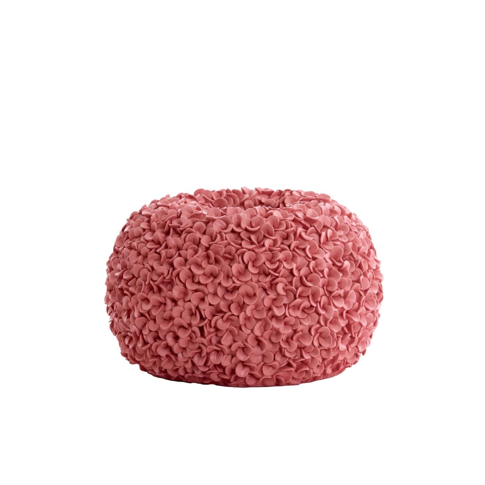 Vase plastique rouge corail 47.5x47.5x30cm