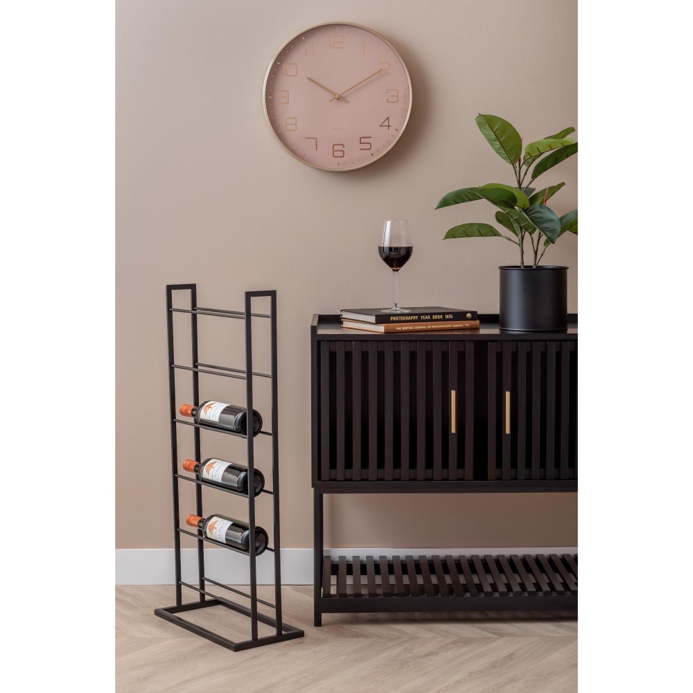 Casier à vin fer noir 38x20x84.5cm