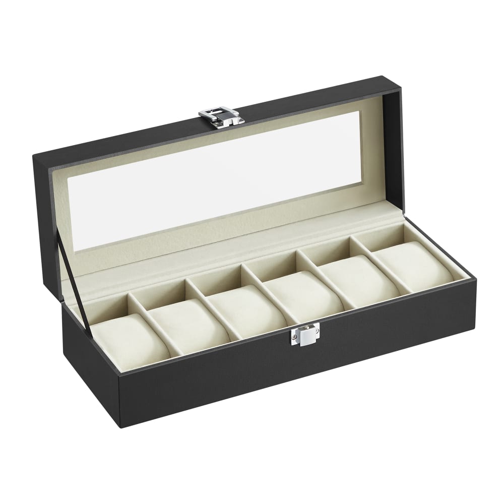 SONGMICS Caja de relojes con 6