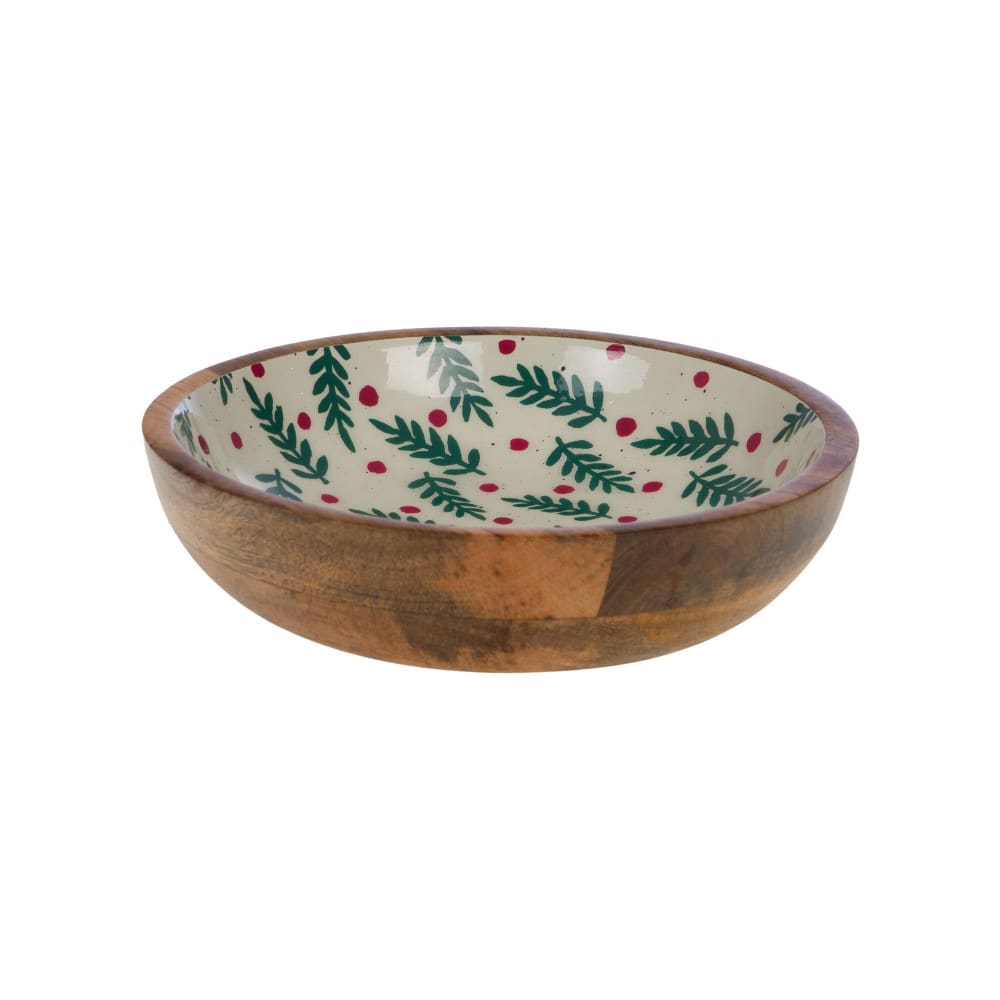 Bol  22 cm marron en bois de manguier