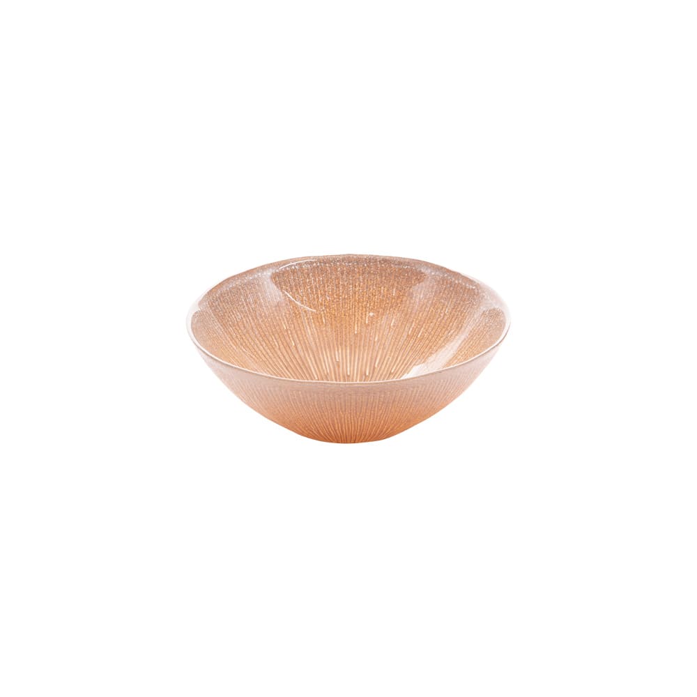 Lot de 2 coupelles dorées en verre 17 cm