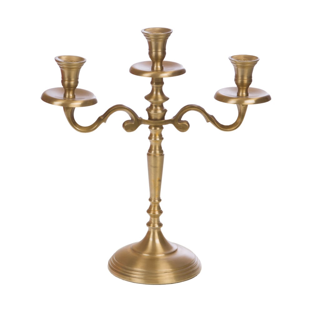 Chandelier en métal doré 3 branches h30 cm or / doré en aluminium