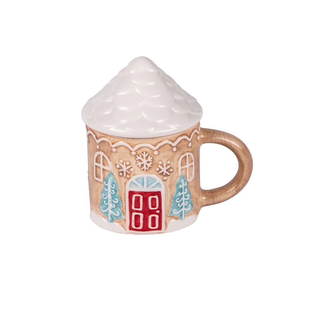 Mug maison pain d'épice 40 cl multicolore en céramique Mug maison pain d'épice 40 cl multicolore en céramique