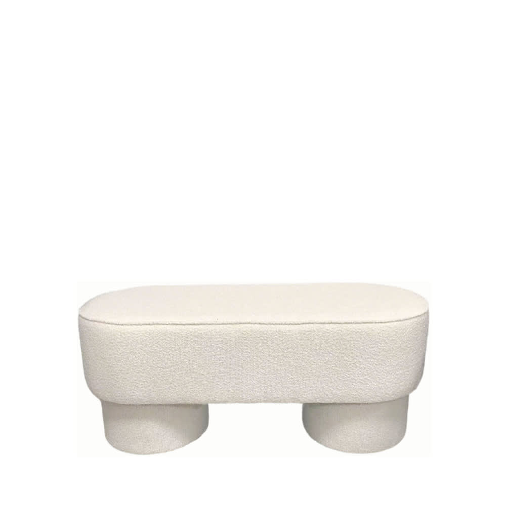 banc arrondie en tissu