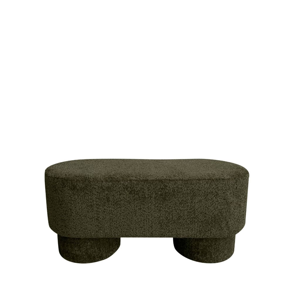banc arrondie en tissu