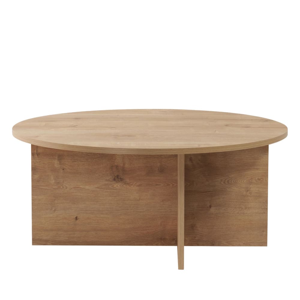 Table basse ronde en bois ø90cm - Bois clair