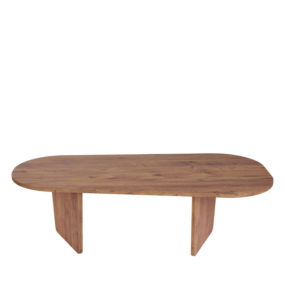 Table basse ovale en bois 130x65cm - Bois