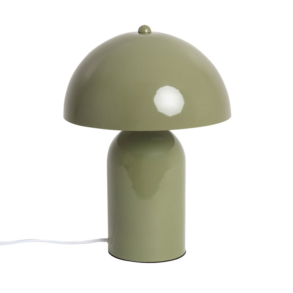 Lampe à poser champignon en métal - Vert