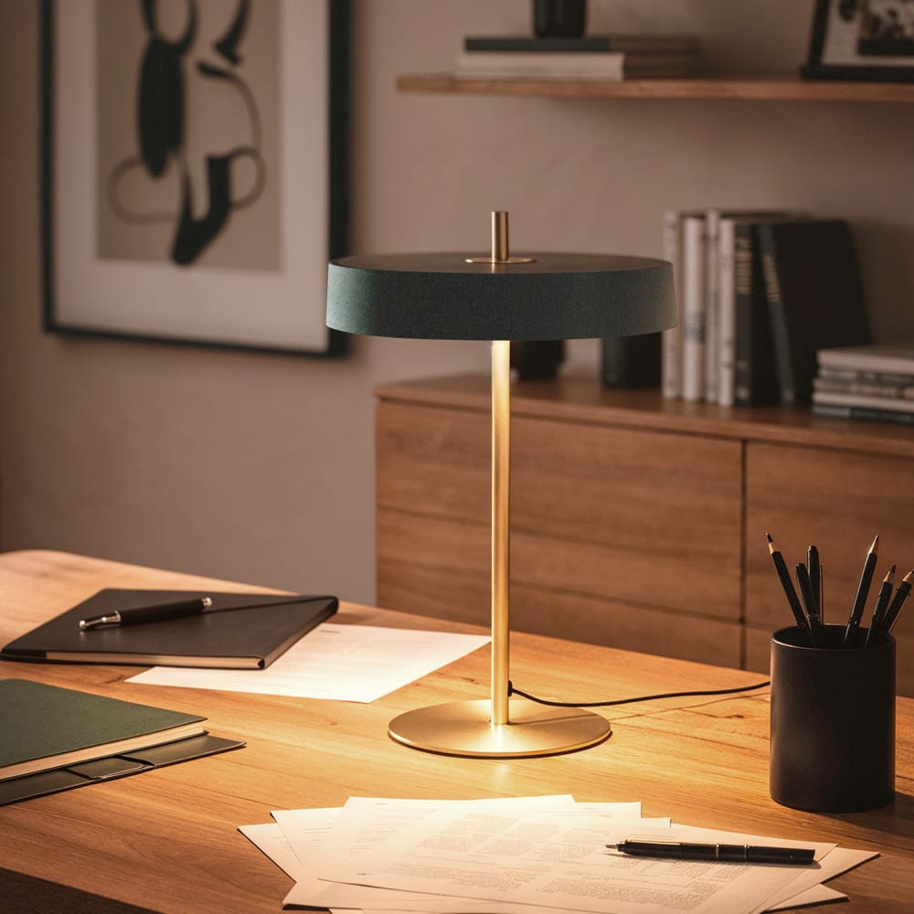 Lampe à poser en métal - vert — vue 3