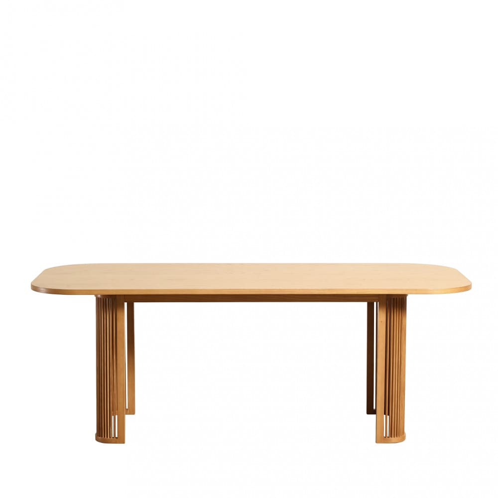 Table à manger 8 personnes en bois - Bois clair