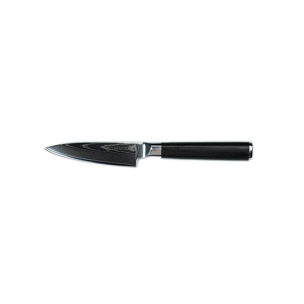 Couteau à légumes noir damas 21cm avec étui Couteau à légumes noir damas 21cm avec étui