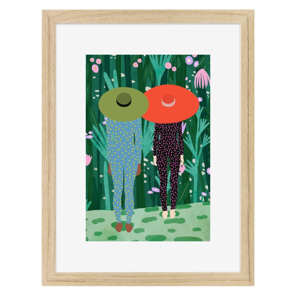 Affiche encadrée en chêne Naturel 30x40