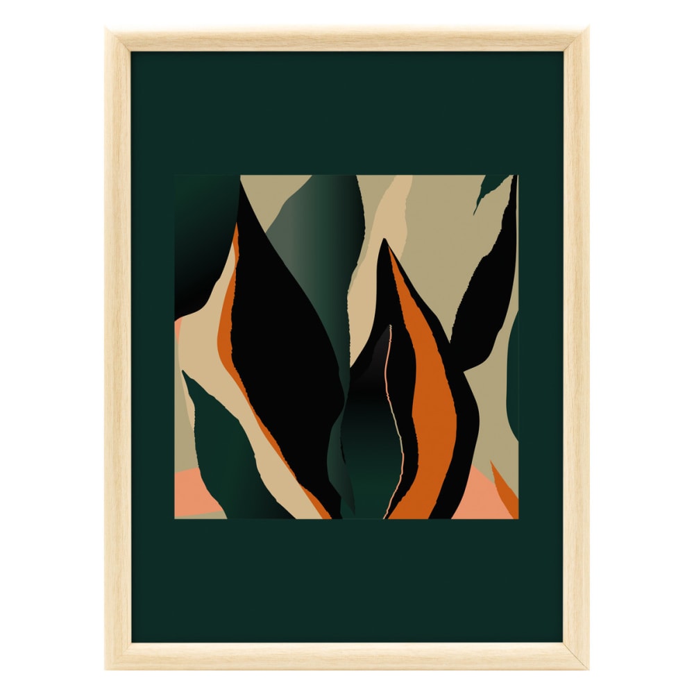 Image encadrée Végétal Abstrait 30x40 cm
