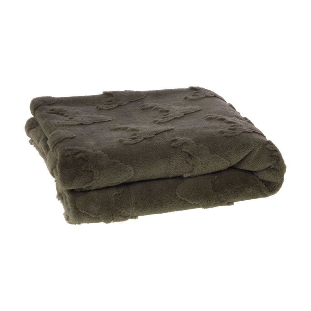Plaid cerf kaki 170x130 cm vert Plaid cerf kaki 170x130 cm vert