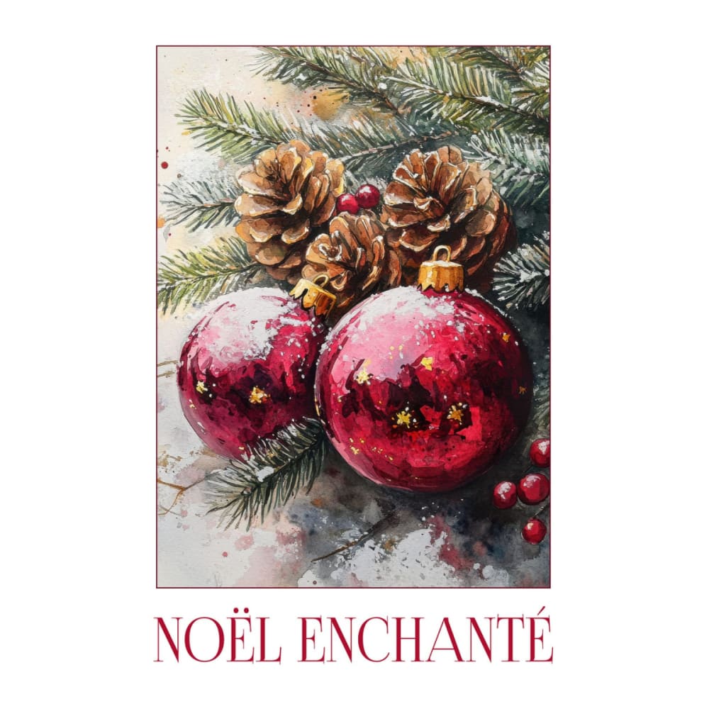 Tableau sur toile noël enchanté 30x45 cm