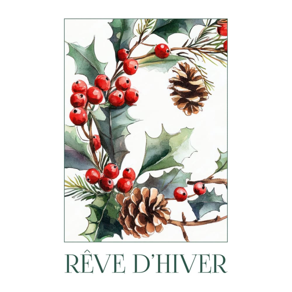 Tableau sur toile rêve d'hiver 30x45 cm