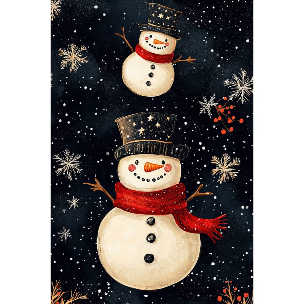 Tableau sur toile illu noël 30x45 cm