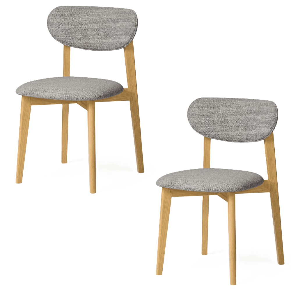Lot de 2 chaises en chêne