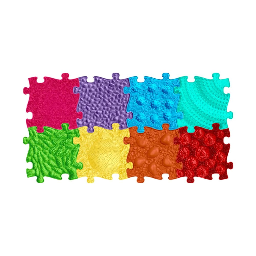 Dalles d’éveil sensorielles – pack arc-en-ciel