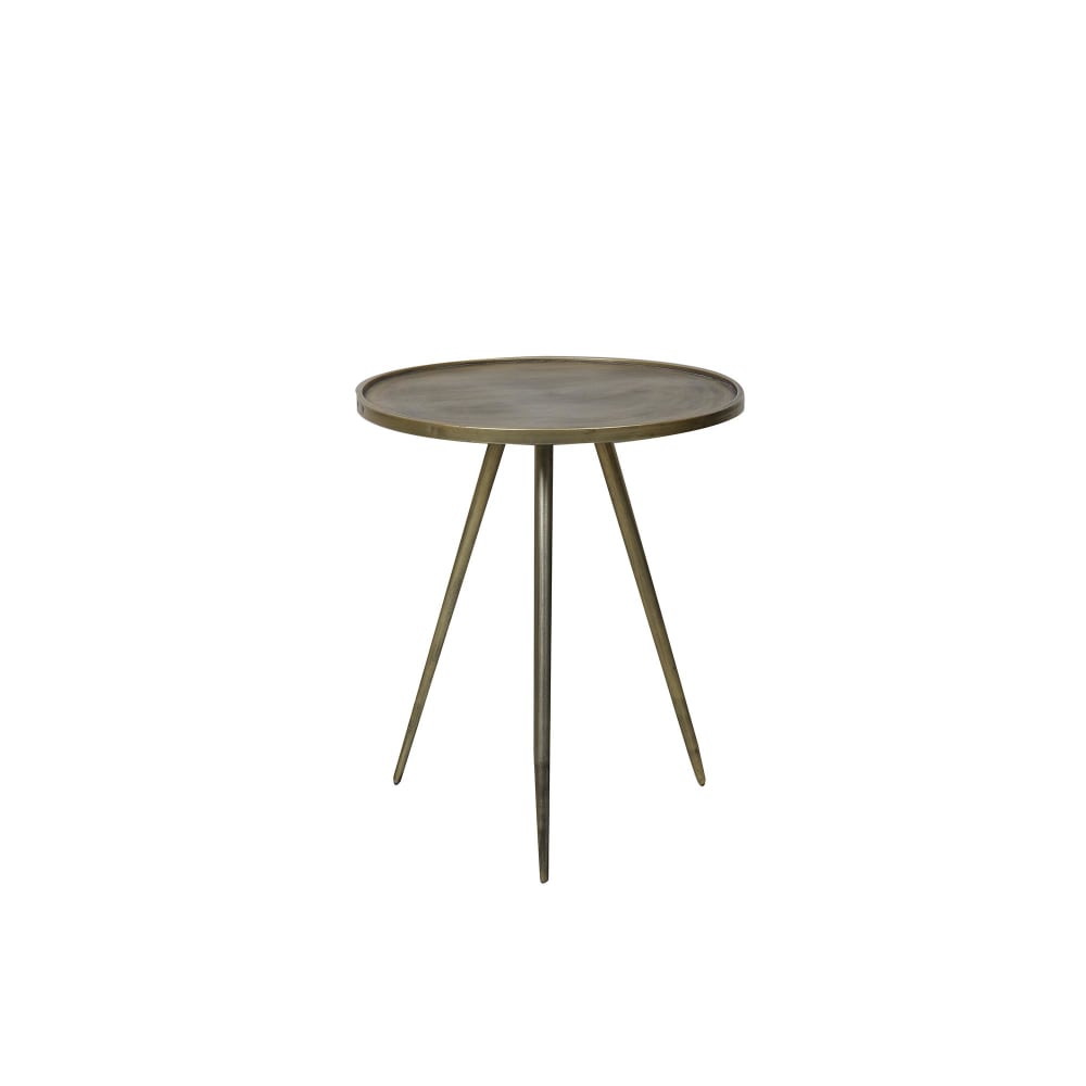 Table d'appoint couleur doré métal ø51cm