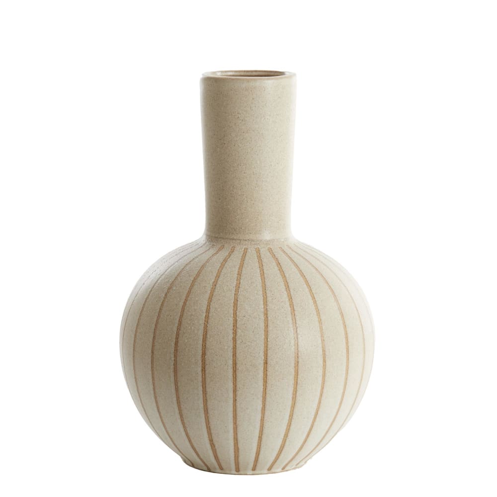 Vase céramique fine brun Ø34cm