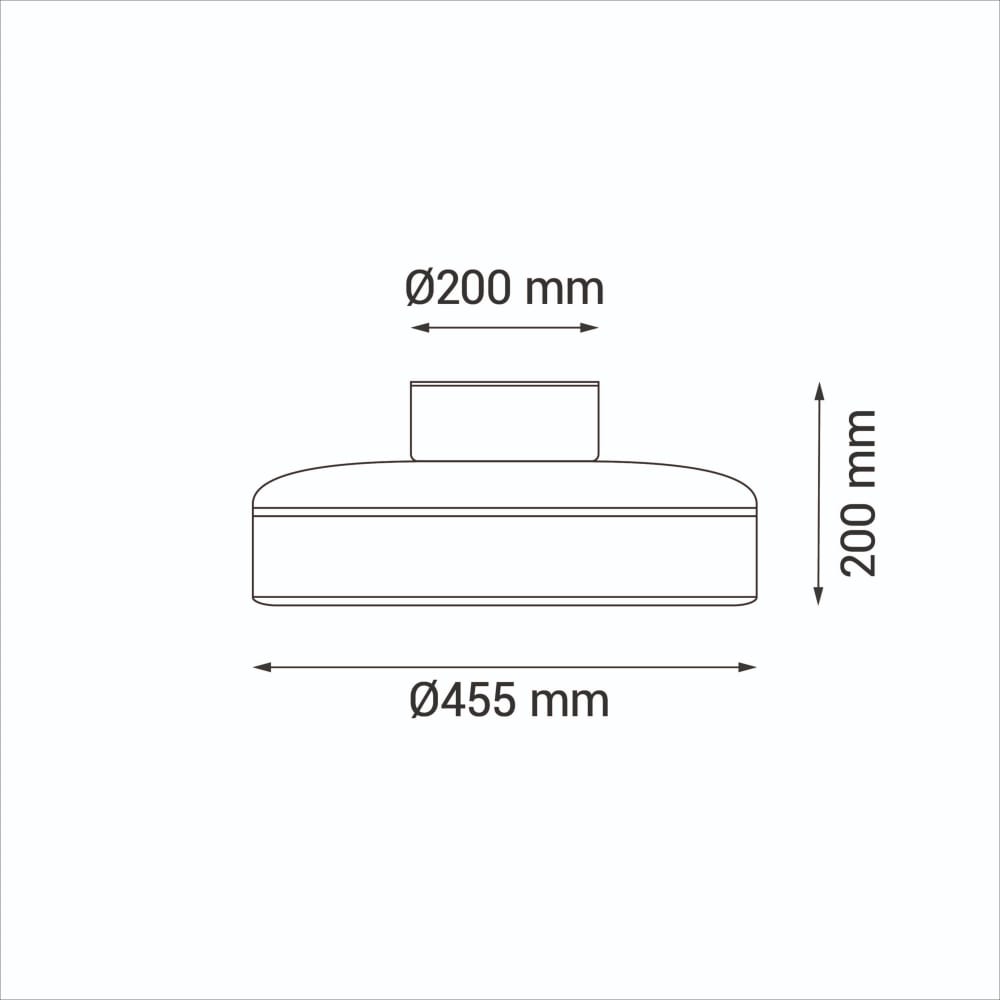 Ventilateur de plafond blanc avec lumière LED type plafonnier — vue 4