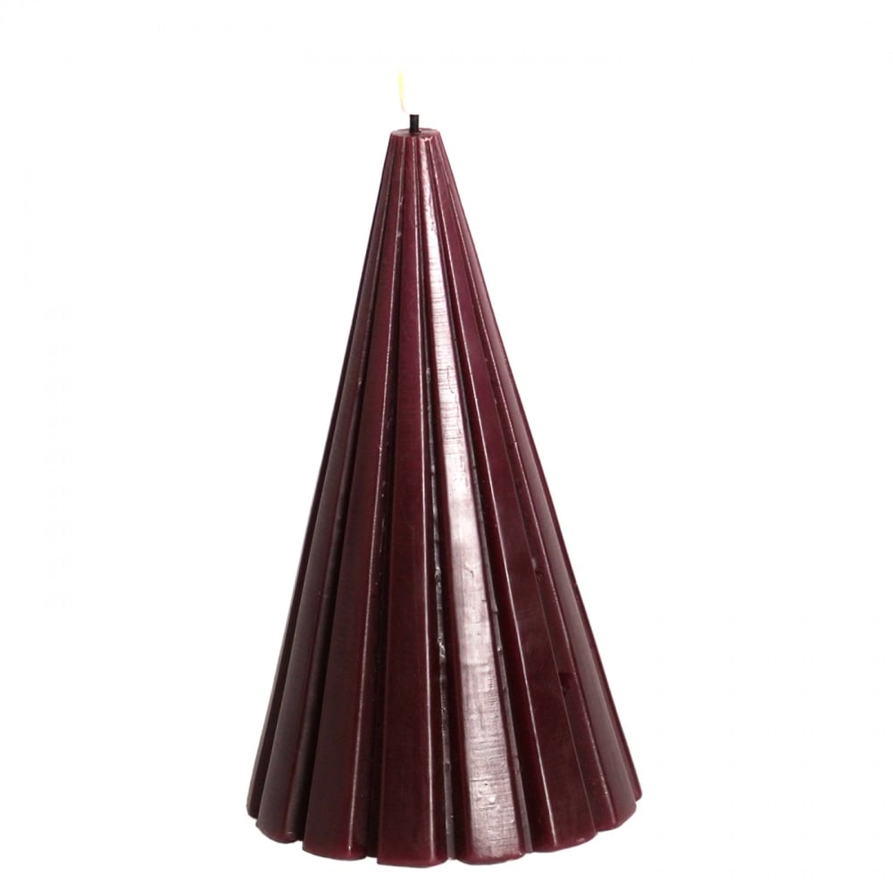 Bougie led 20cm bordeaux