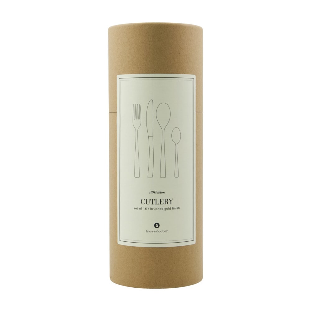 Set de 16 assortiment de couverts Doré