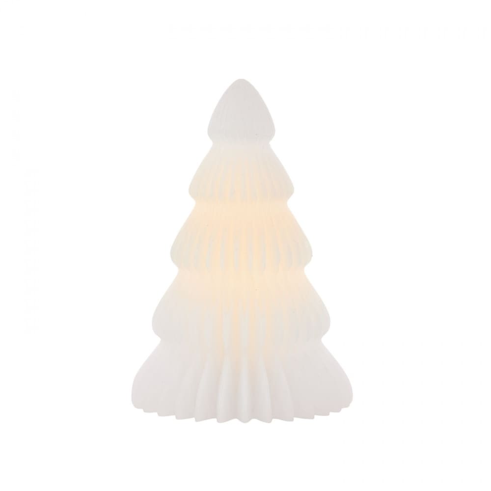 Sapin LED 16cm Blanc