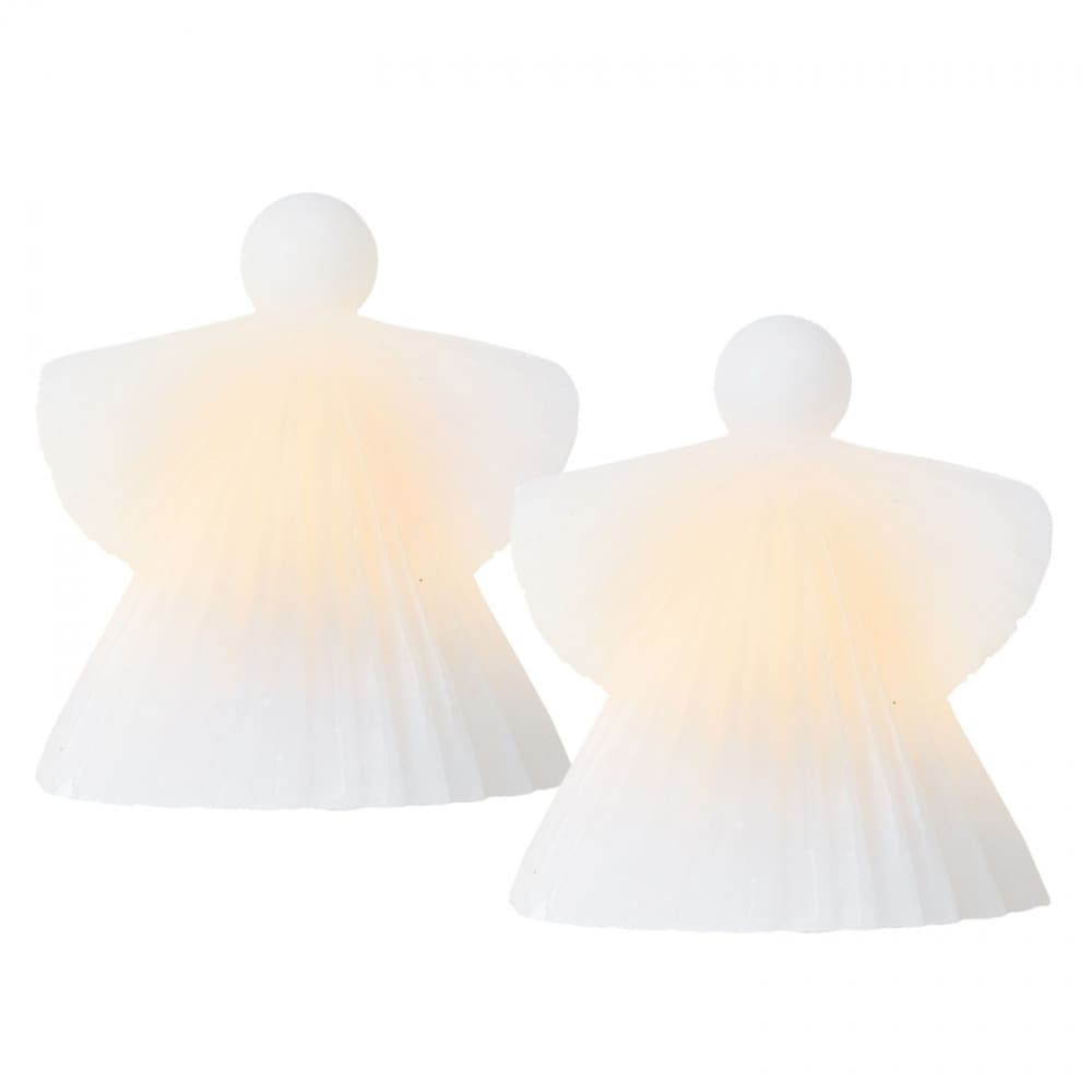 Lot de 2 ange led 10cm blanc Lot de 2 ange led 10cm blanc