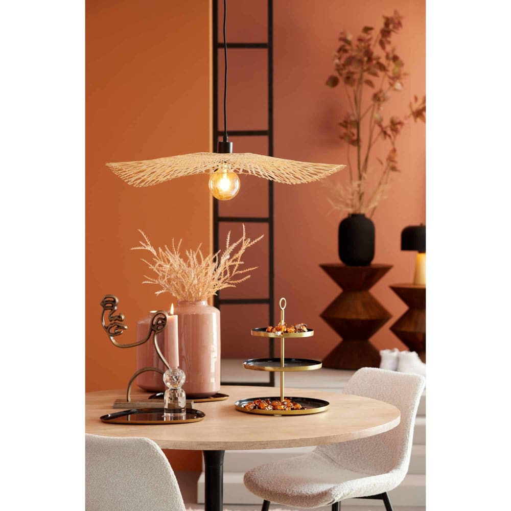 Suspension bambou naturel 65x65x10cm - Maisons du Monde