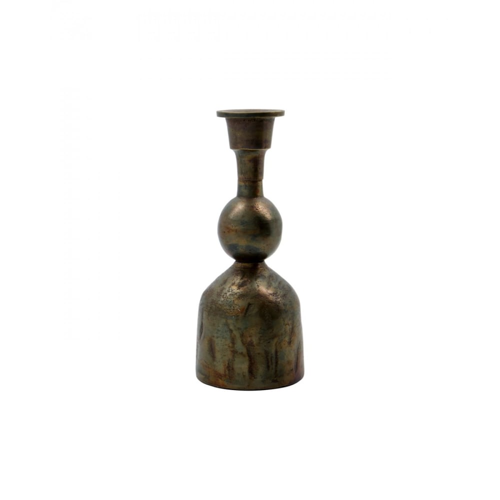 Lot de 2 bougeoirs laiton antique — vue 4