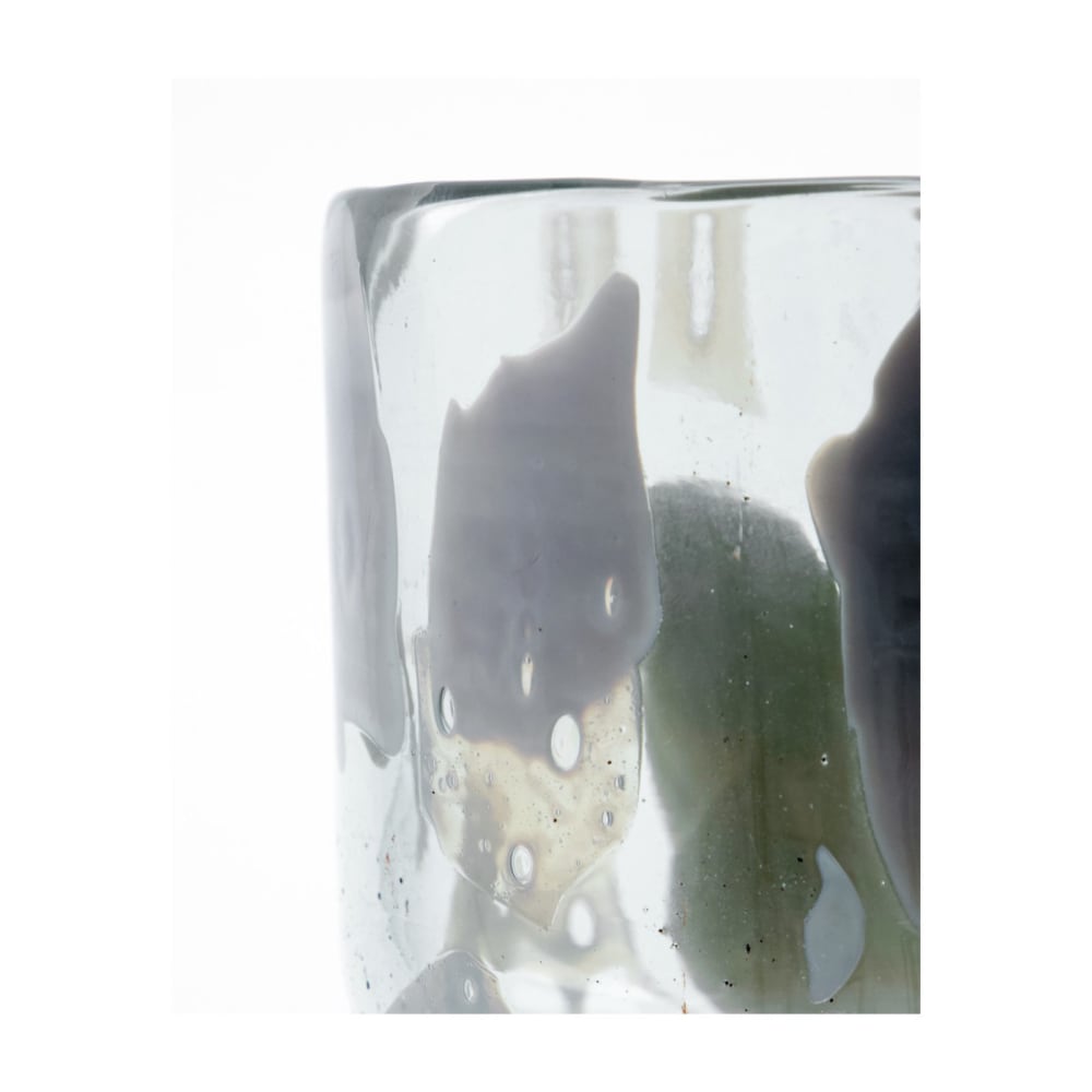 Photophore en verre maison sable — vue 3