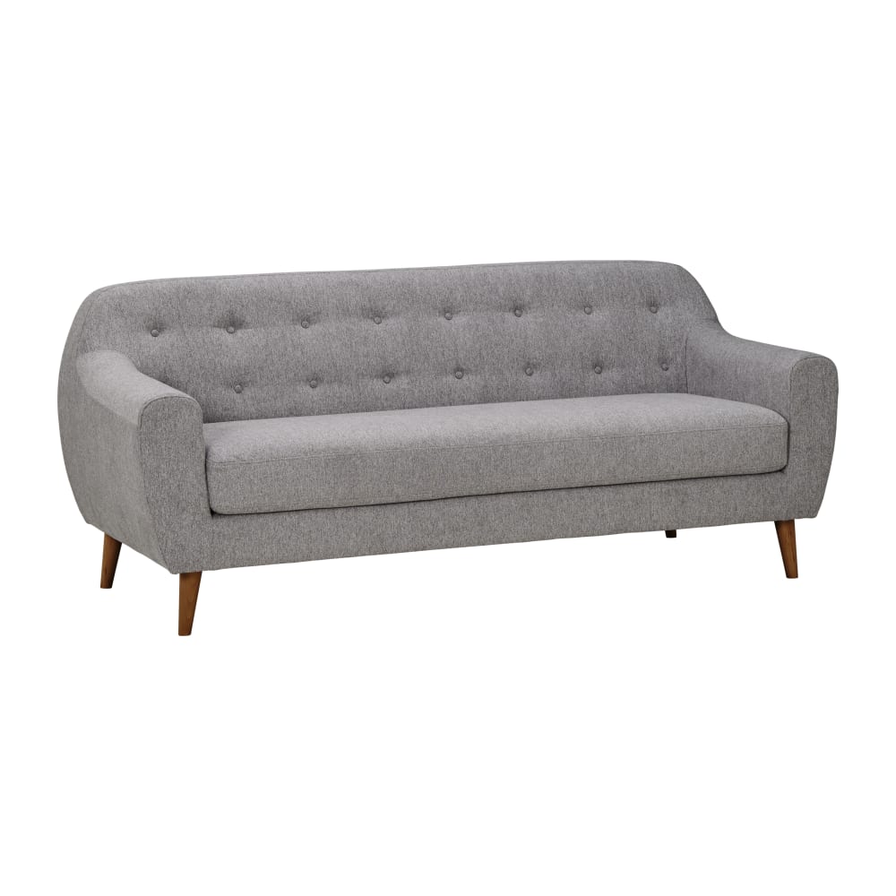 Canapé tissu 3 places gris clair