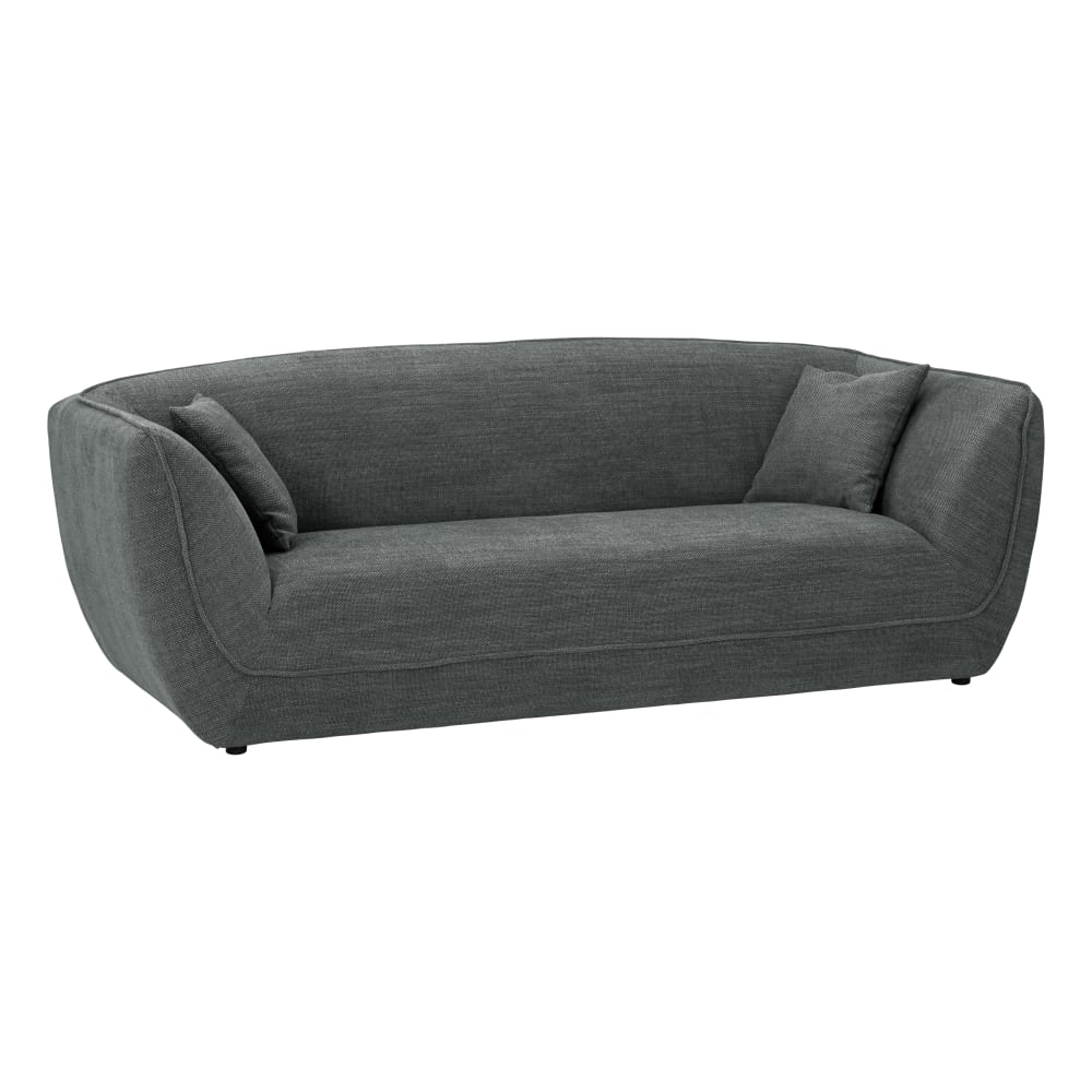 Canapé tissu 3 places acier