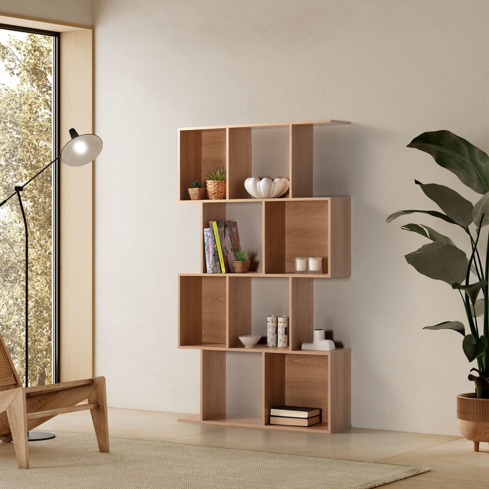 Etagère avec 8 trous effet Chêne