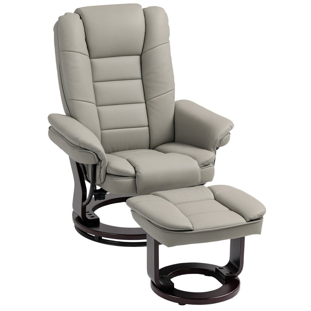 Fauteuil relaxation siège pivotant 360° synthétique marron