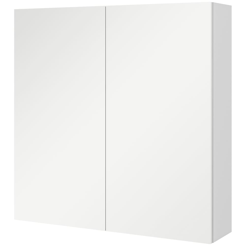 Kleankin Badezimmer-Wandschrank 3 Ebenen Weißholz Weiß Spanplatte