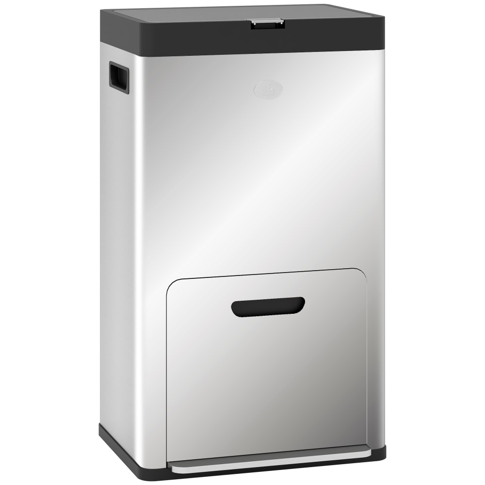 Poubelle rectangulaire - argent
