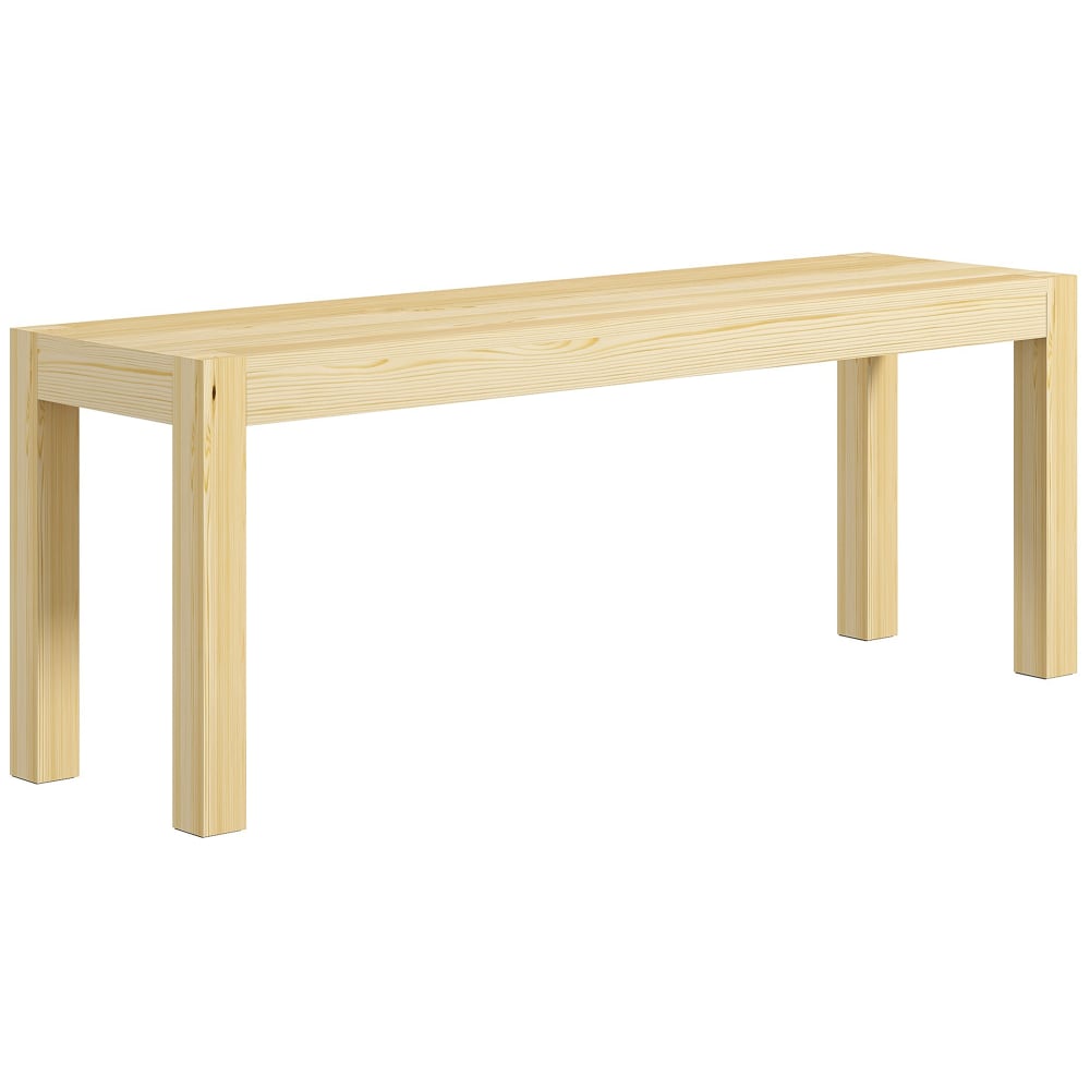 Homcom Küchenbank 2er Massivholz Natur style landhaus Beige