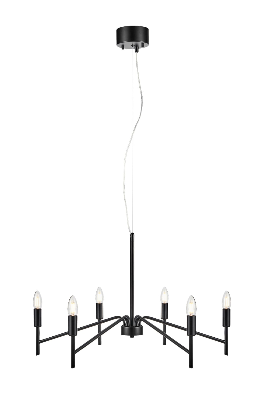 Suspension 6xE14 noir