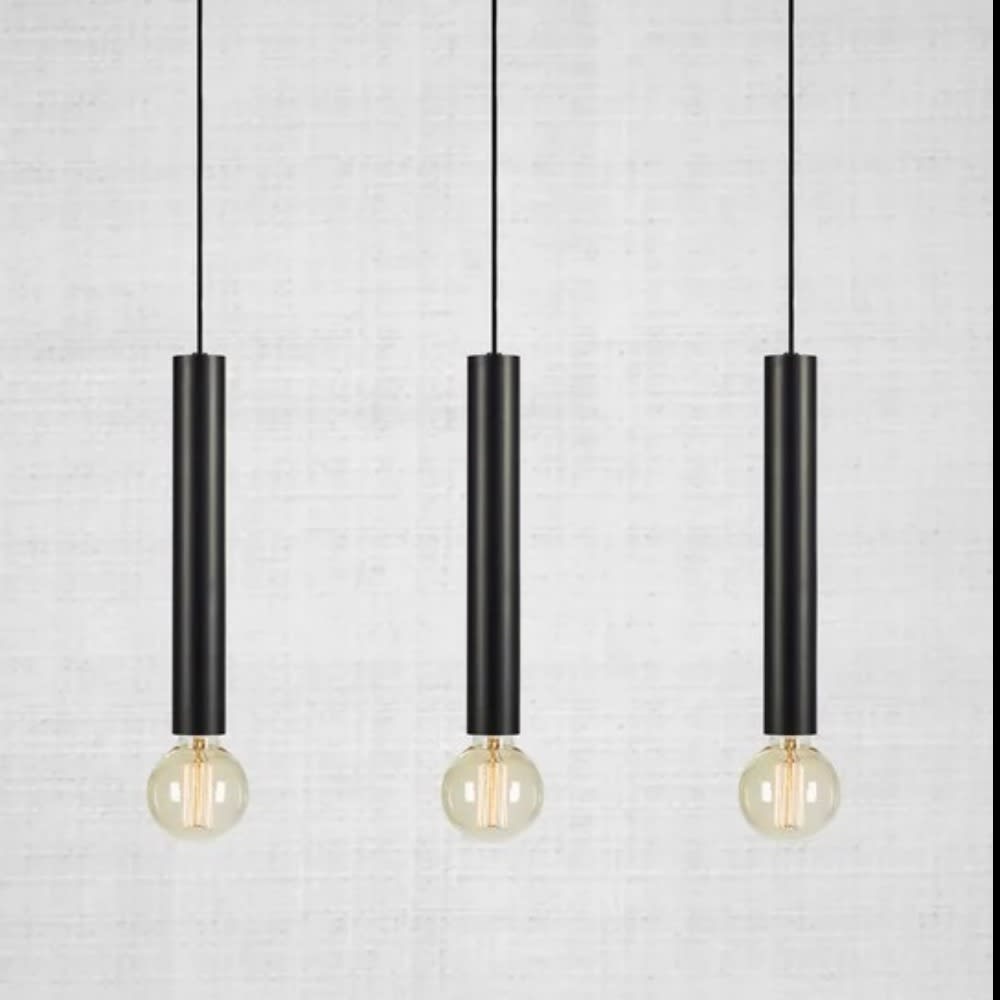 Suspension 3xE27 noir — vue 4